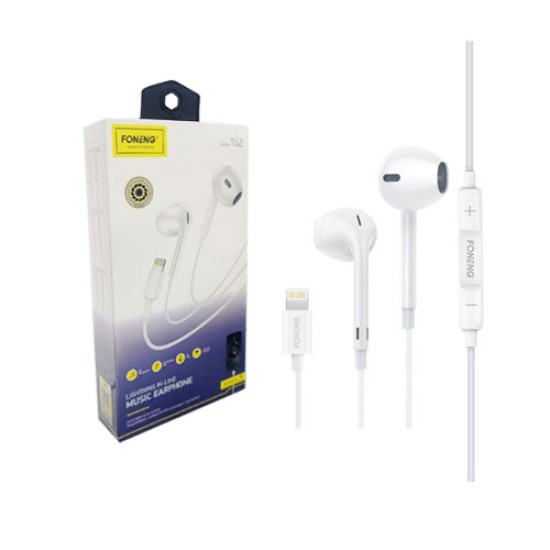 FONENG WIRED EARPHONES T62 FOR IPAD/IPHONE 1.2M WHITE